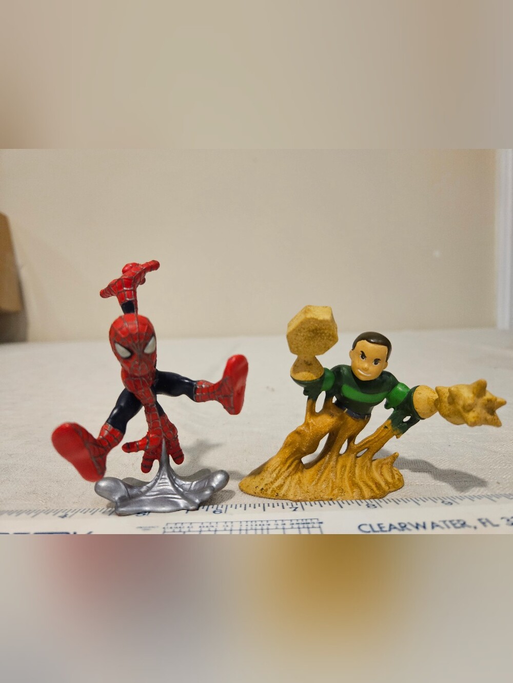 Marvel Super Hero Squad SPIDER-MAN And Sandman Figure Lot  Hasbro 2006